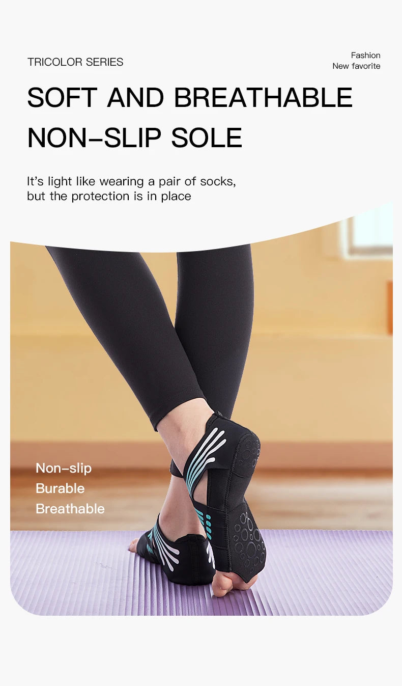Professional Non-slip Gym Yoga Shoes Flat Soft Anti-slip Sole Ballet Fitness Dance Shoes Pilates Yoga Shoes Socks