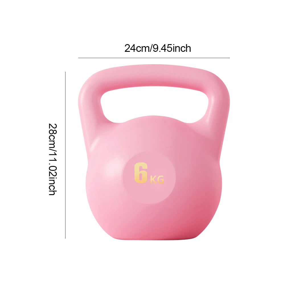 4kg 6kg Water Injection Kettlebell Yoga Fitness Exercise Soft Kettlebell Men Women Hip Deep Squat Muscle Training Kettlebell