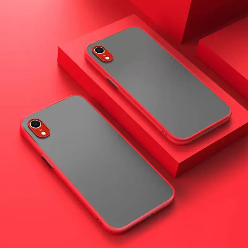 New Anti-drop TPU+PC Phone Case For iphone Xr Phone Case for iphone XR X r Xs Max 2 in 1 Frosted Fine Pore Skin Protection Cases