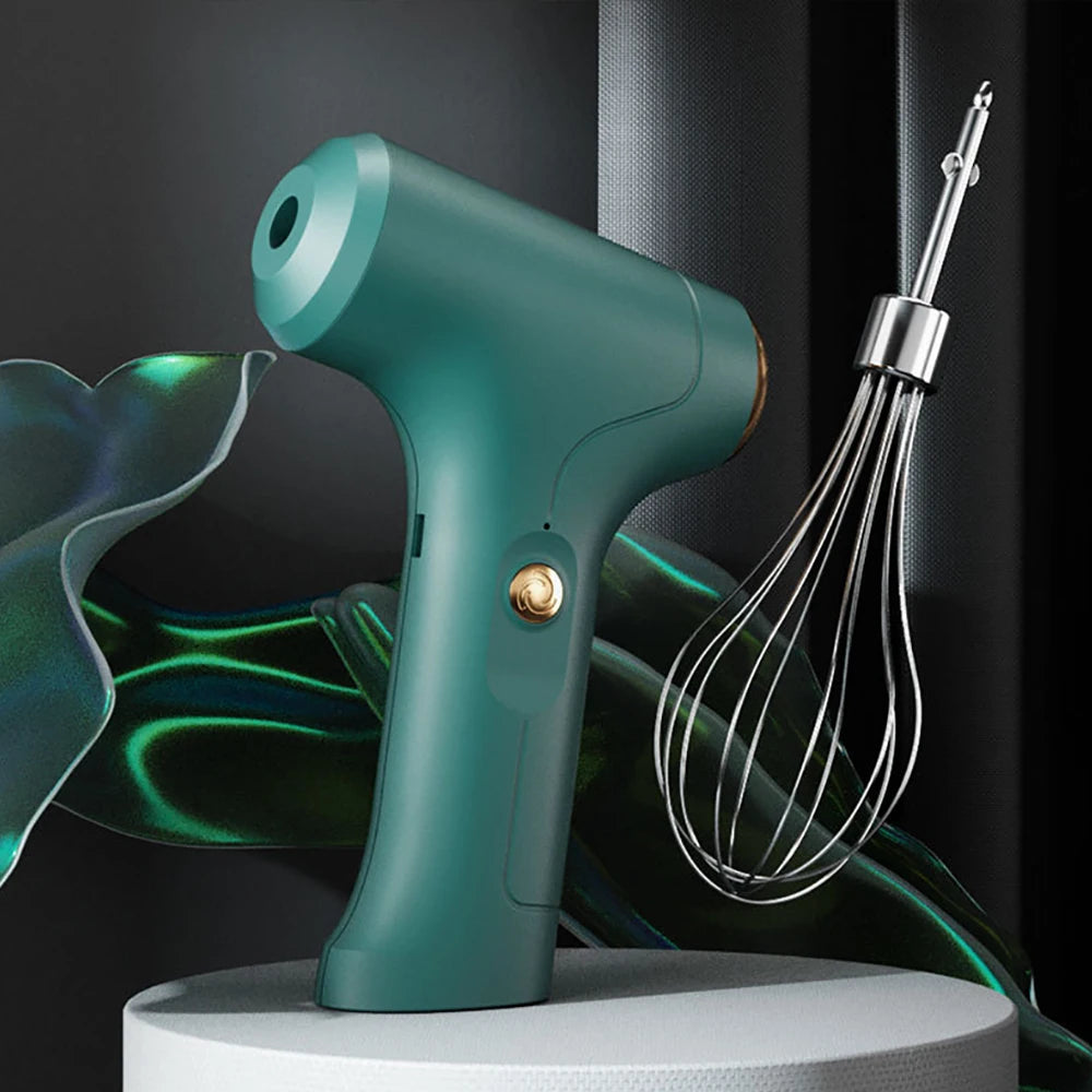 Electric Food Mixer Dough Blender Egg Beater USB Wireless Hand Blender Spiral Whisk Cream Mixer For Kitchen Cooking Tools