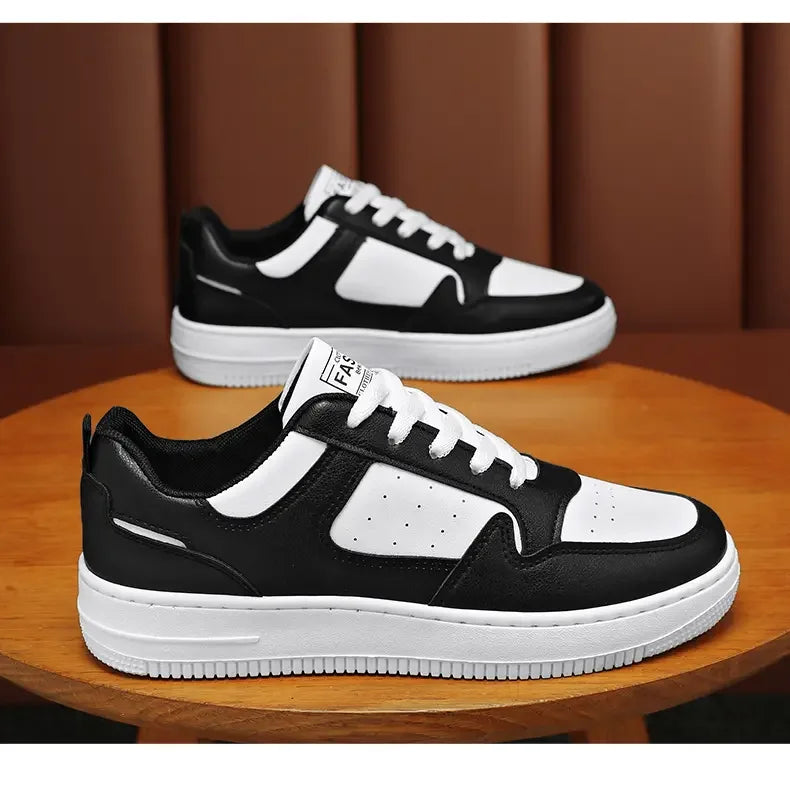 Men's Shoes Explosion Thick Soled Leather Small White Shoes Men's Trendy Shoes with Fashion Board Shoes Street Casual Shoes