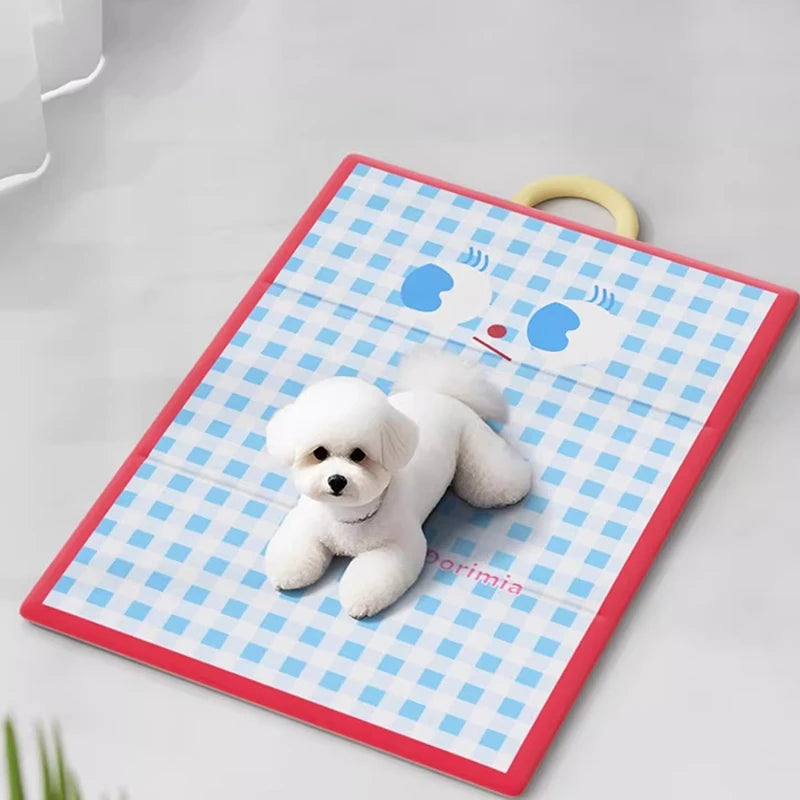 Dog Cooling Mat Plaid Large Summer Pet Cold Bed for Small Big Dogs Cat Durable Blanket Sofa Cat Ice Pad Blanket Pet Supplier