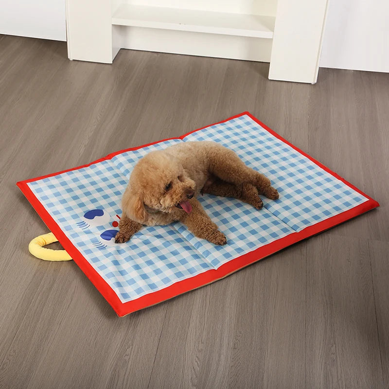 Dog Cooling Mat Plaid Large Summer Pet Cold Bed for Small Big Dogs Cat Durable Blanket Sofa Cat Ice Pad Blanket Pet Supplier