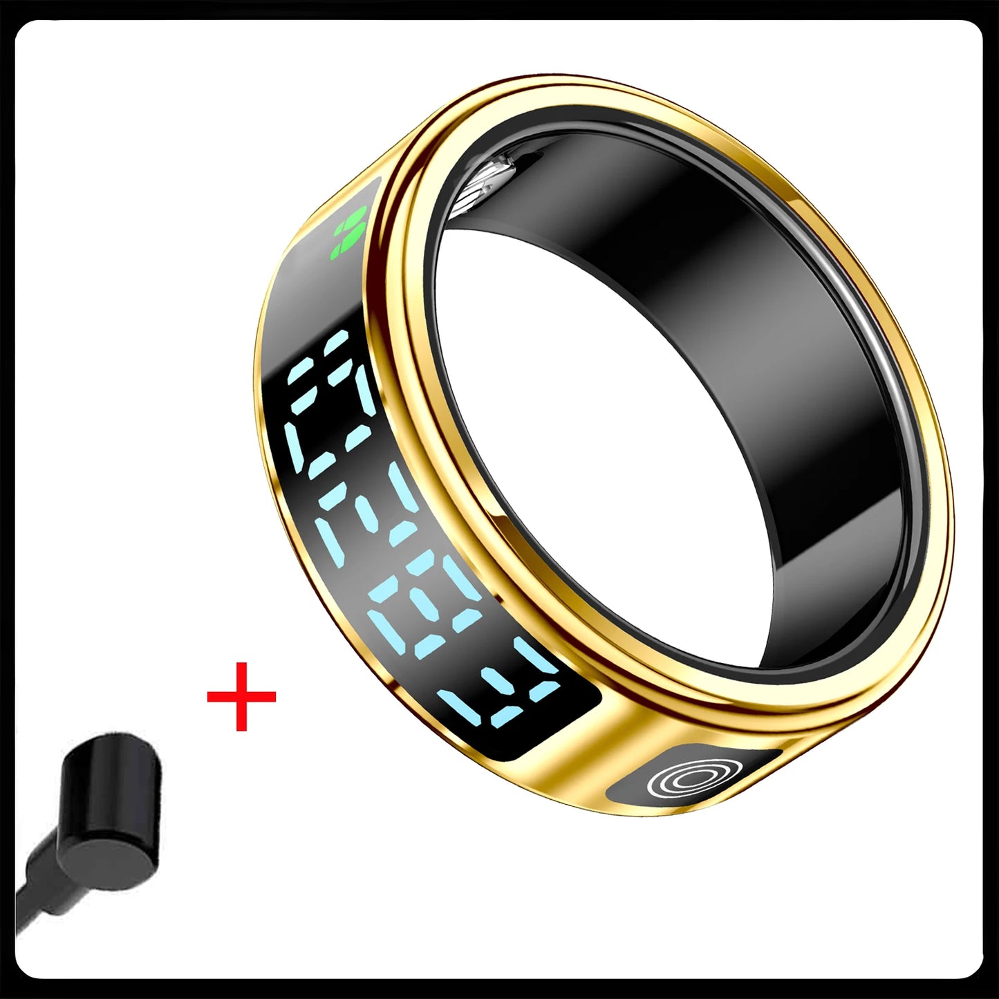 Smart Ring For Men Women Heart Rate Blood Oxygen Monitoring Multi Sports Modes 5ATM & IP68 Waterproof smartring For Android IOS