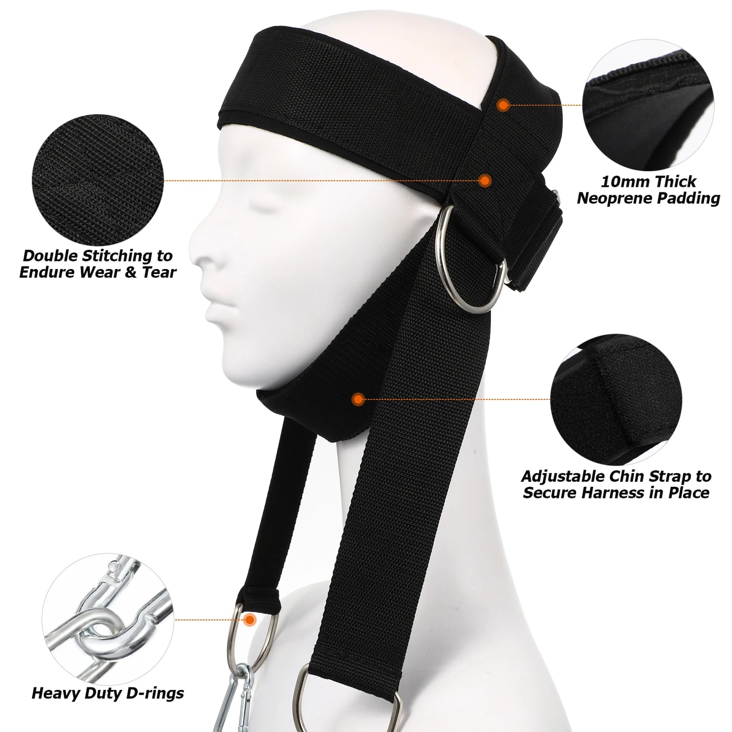 Head Neck Fitness Equipment Advanced Training Neck Exercise Harness Cap Exercise Harness Shoulder Weight Ideal Sports Gift