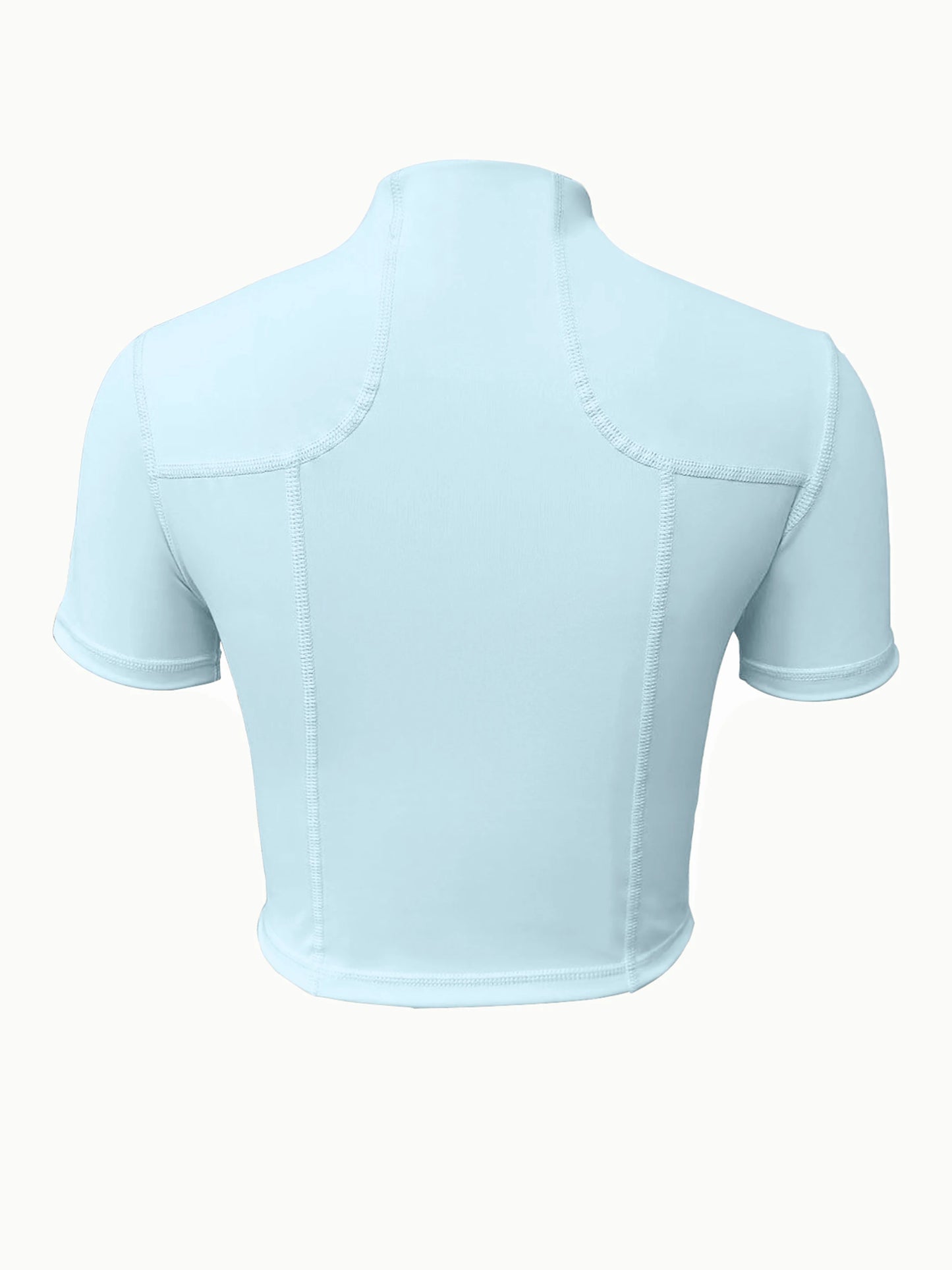 Fitness girl cycling yoga suit top, high-end full zipper jacket, sports T-shirt, training running short sleeved summer