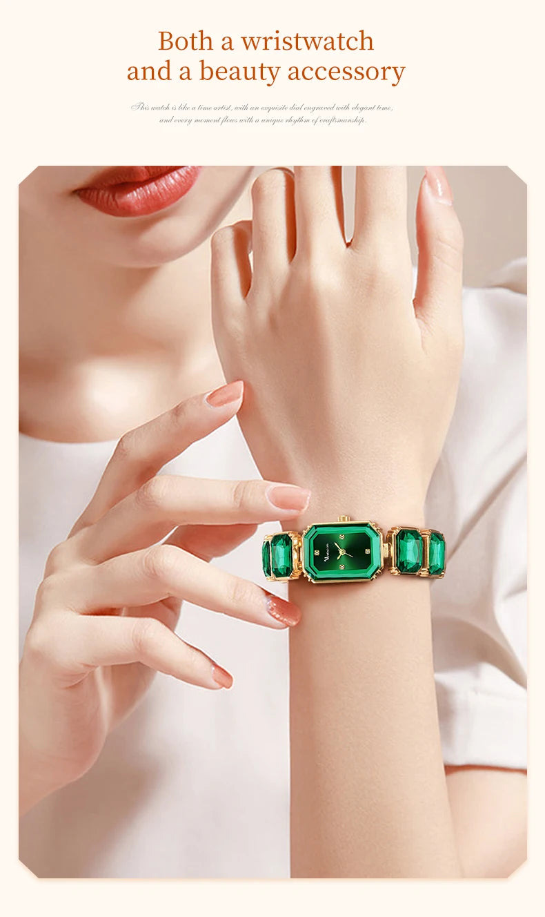 Women Square Watch Luxury Stainless Steel Water Diamond Original Quartz Movement Fashion Bracelet Clock Rose Gold Ladies Watches