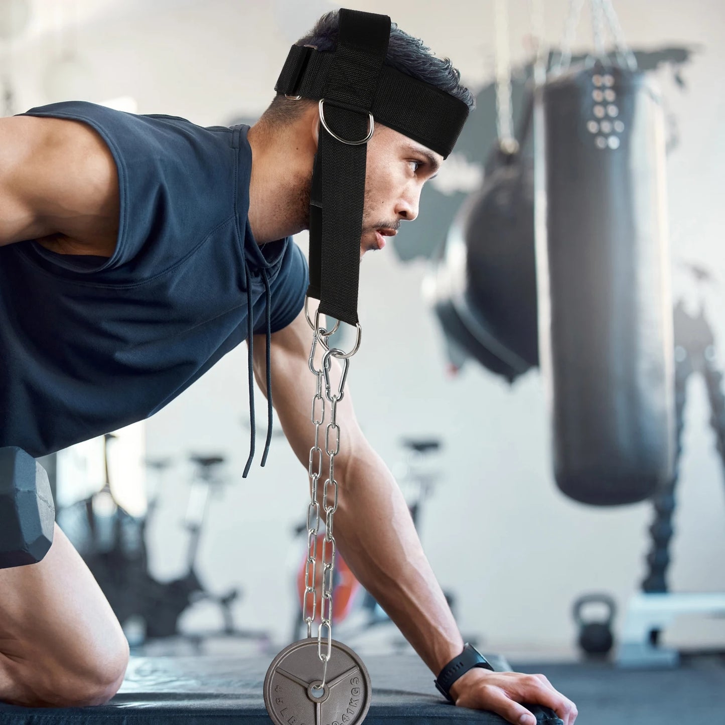 Head Neck Fitness Equipment Advanced Training Neck Exercise Harness Cap Exercise Harness Shoulder Weight Ideal Sports Gift