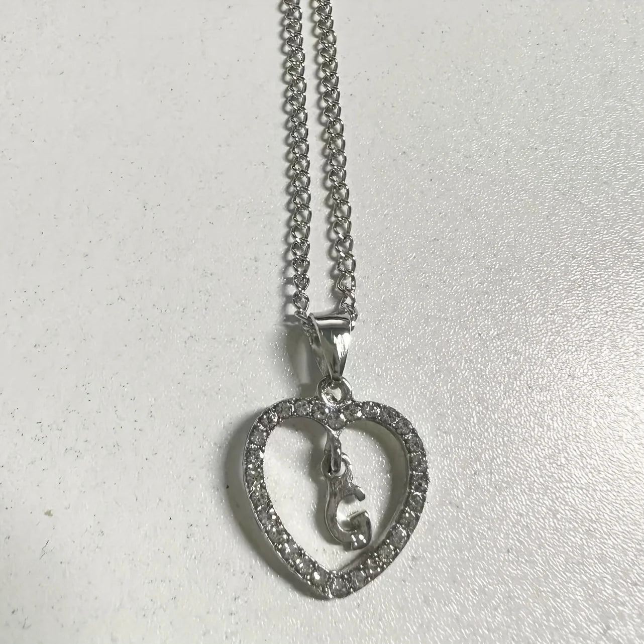 Bohemian Style Heart-shaped Letter Pendant Necklace, Wedding Party Gift For Men And Women,Delicate Gift for Men And Women