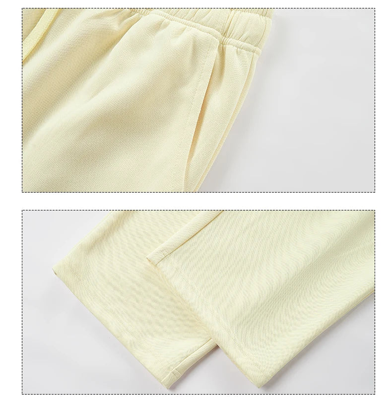 Wide Leg Pant Fashion Causal Breathable Men Sweatpant Male Autumn Versatile Elastic High Waist Drawstring Loose Straight Trouser