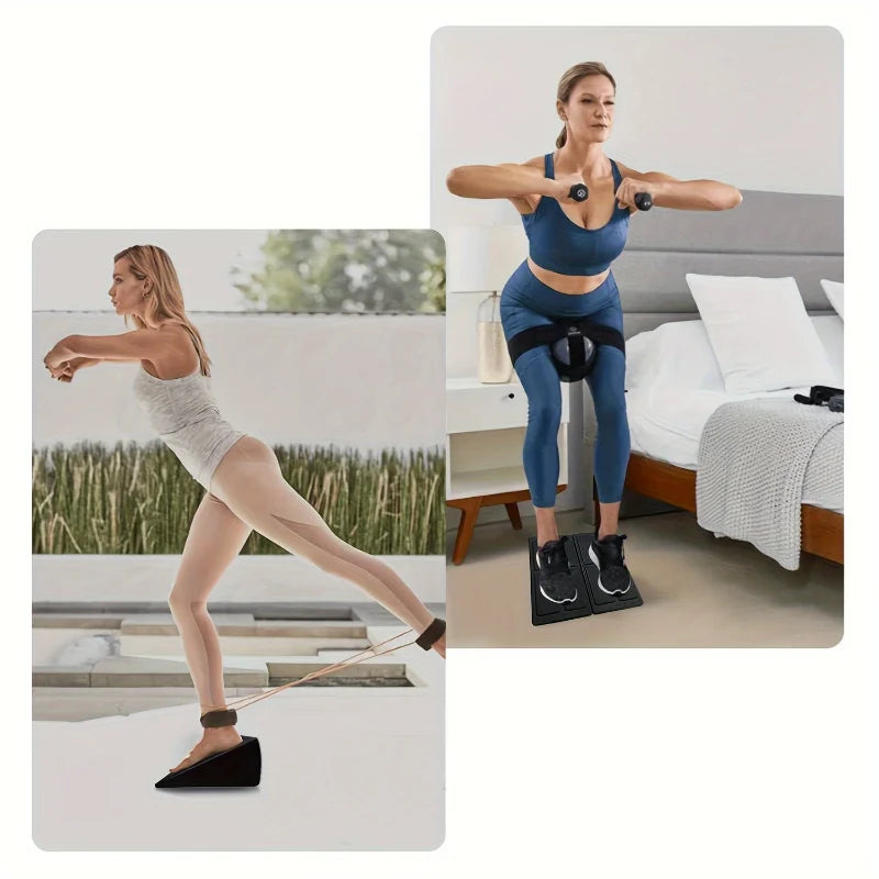 3pcs/set Squat Wedge Block Adjustable Non-Slip Squat Ramp Deadlift Wedge Calf Stretcher Slant Board Strength For Squat Deadlift