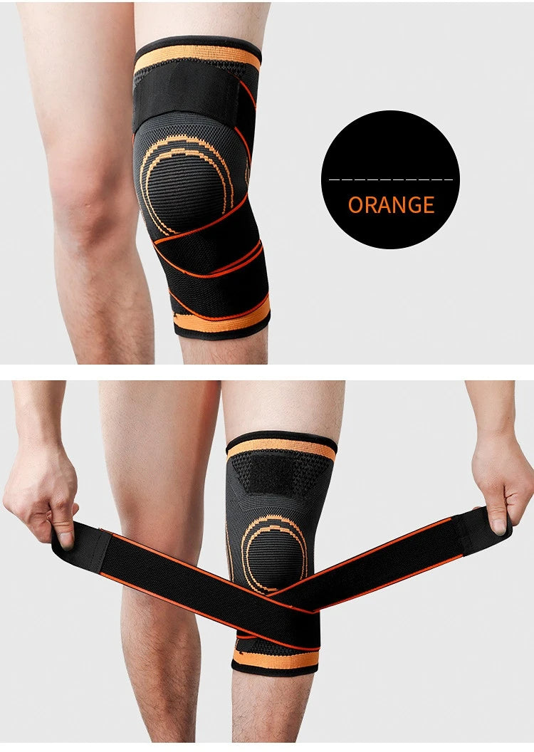 One Piece SPorts Compression Kneepad Pressurized Elastic Knee Pads Support Fitness Gear for Running Basketball Protector