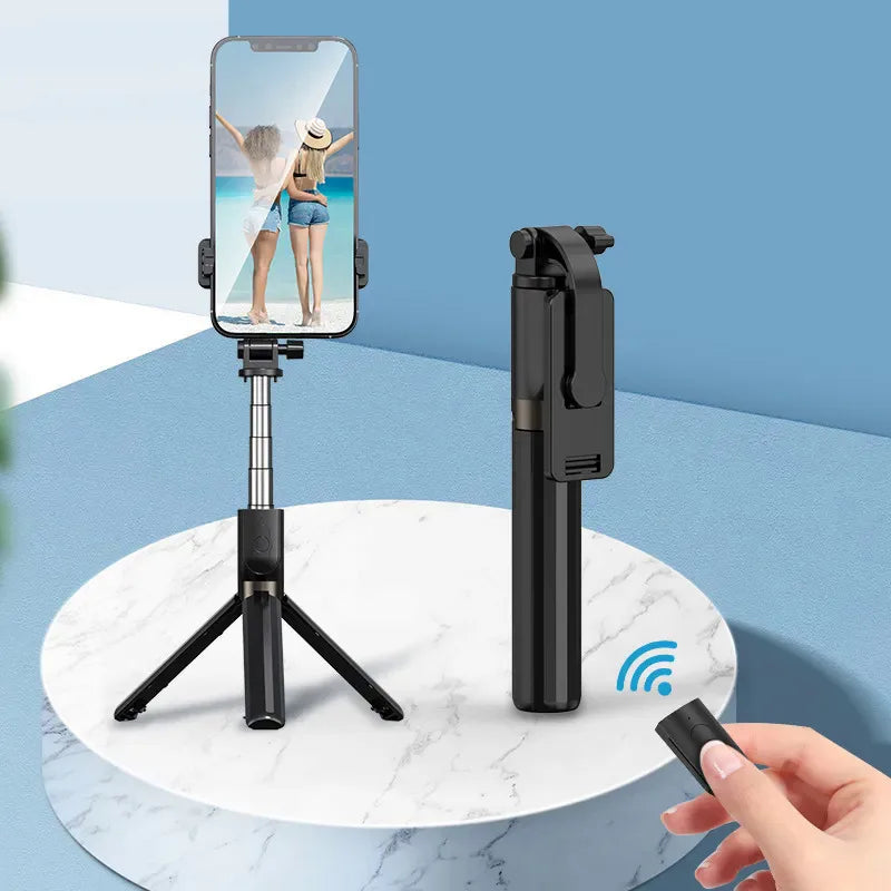 Wireless Selfie Stick Tripod Stand with Light Bluetooth Remote Extendable Tripod for iPhone Mobile Phone TikTok Live Streaming