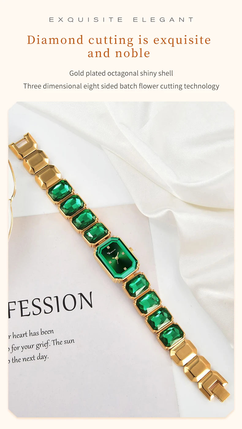 Women Square Watch Luxury Stainless Steel Water Diamond Original Quartz Movement Fashion Bracelet Clock Rose Gold Ladies Watches