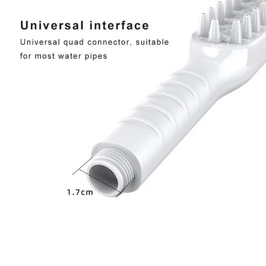 Pet Dog Cat Bath Brush 2-in-1 Pet SPA Massage Comb Soft Silicone Pet Shower Hair Grooming Cmob Dog Cleaning Tool Pet Supplies