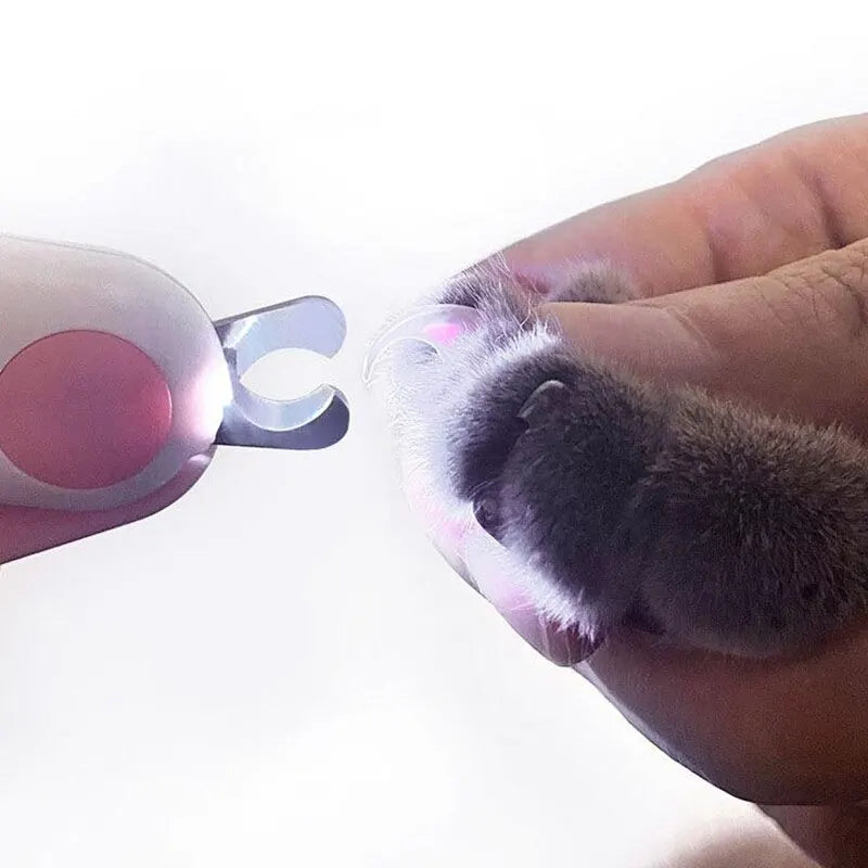LED Light Cat Dog Nail Clipper Cutter Professional Pet Claw Trimmer with Safety Lock Puppy Kitten Animals Care Grooming Tool Kit