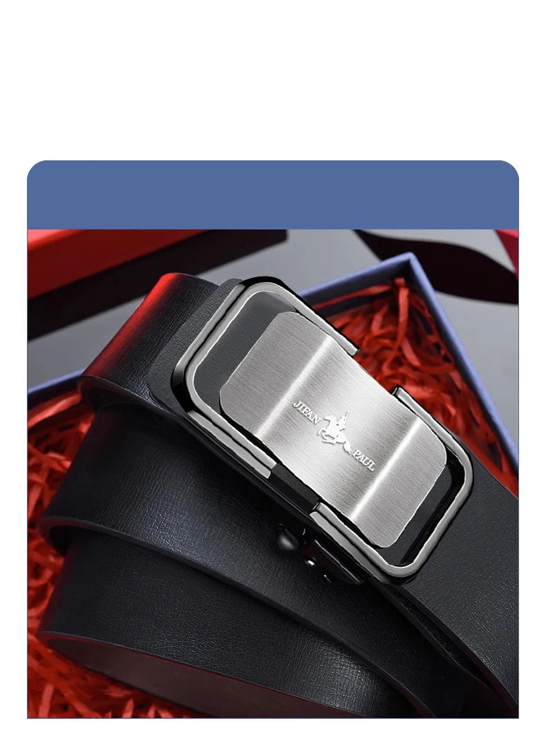 JIFANPAUL brand men high quality genuine leather belt luxury belts  cowskin fashion Strap male Jeans for man Without gift box
