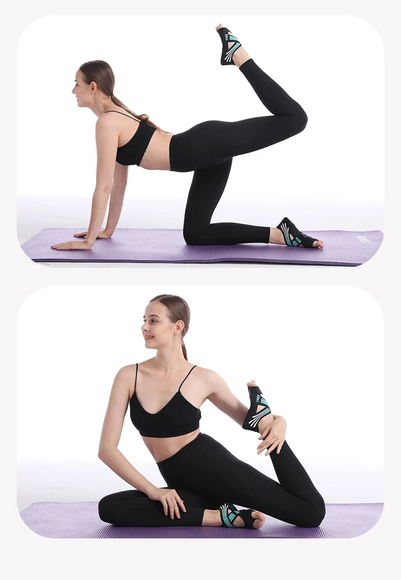 Professional Non-slip Gym Yoga Shoes Flat Soft Anti-slip Sole Ballet Fitness Dance Shoes Pilates Yoga Shoes Socks