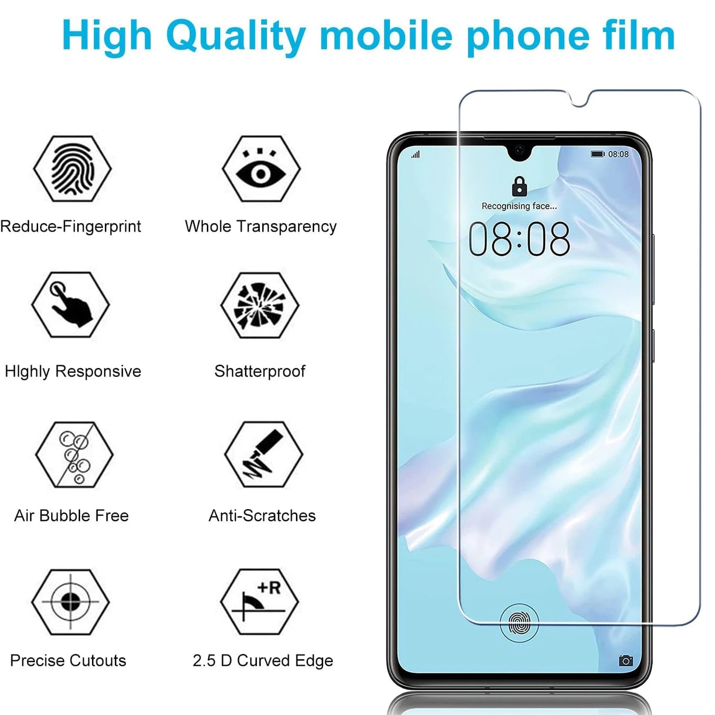 For Huawei P smart 2019 Tempered Glass Screen Protector Glass Film