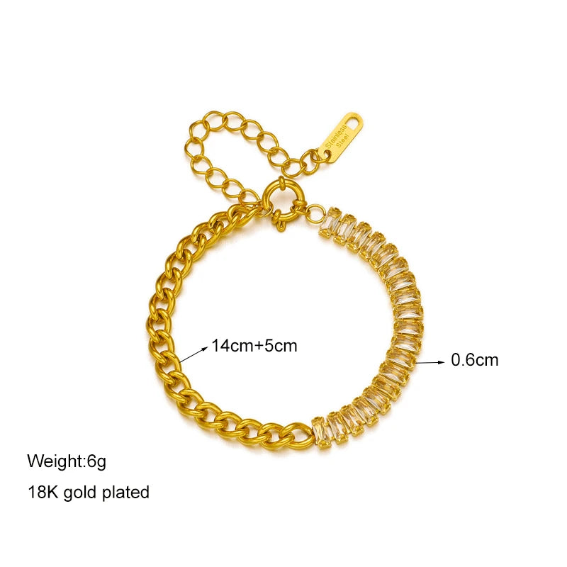 DIEYURO 316 Stainless Steel Butterfly Lightning Green Stone Charm Bracelet For Women Vintage Girls Multilayer Wrist Jewelry Gift