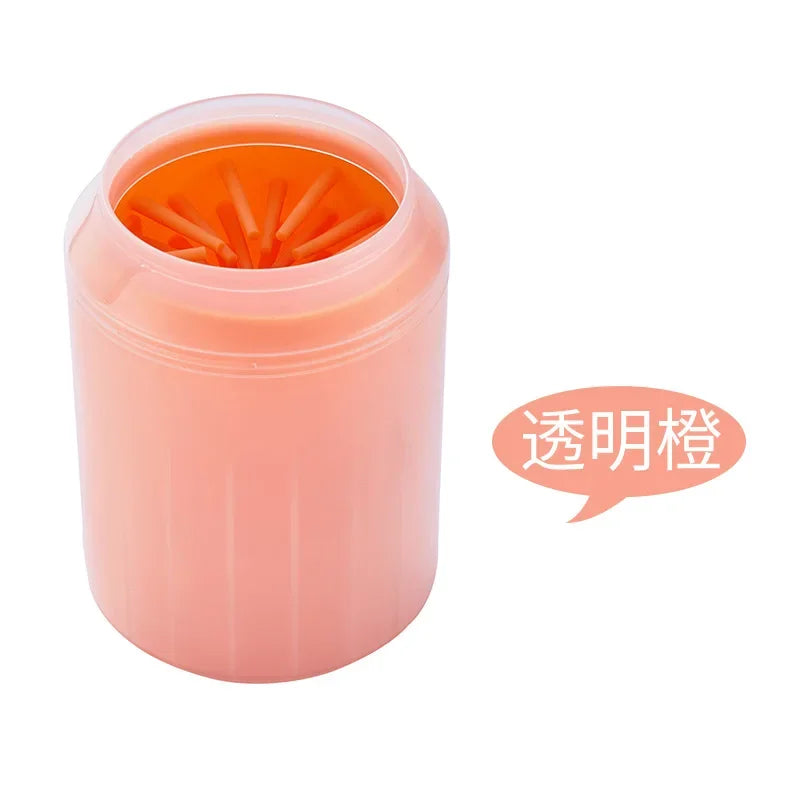 S/M/L Portable Dog Paw Cleaner Cup Soft Silicone Foot Cleaning Brush Pet Dogs Towel Foot Washer Foot Cleaning Bucket Dog Toy