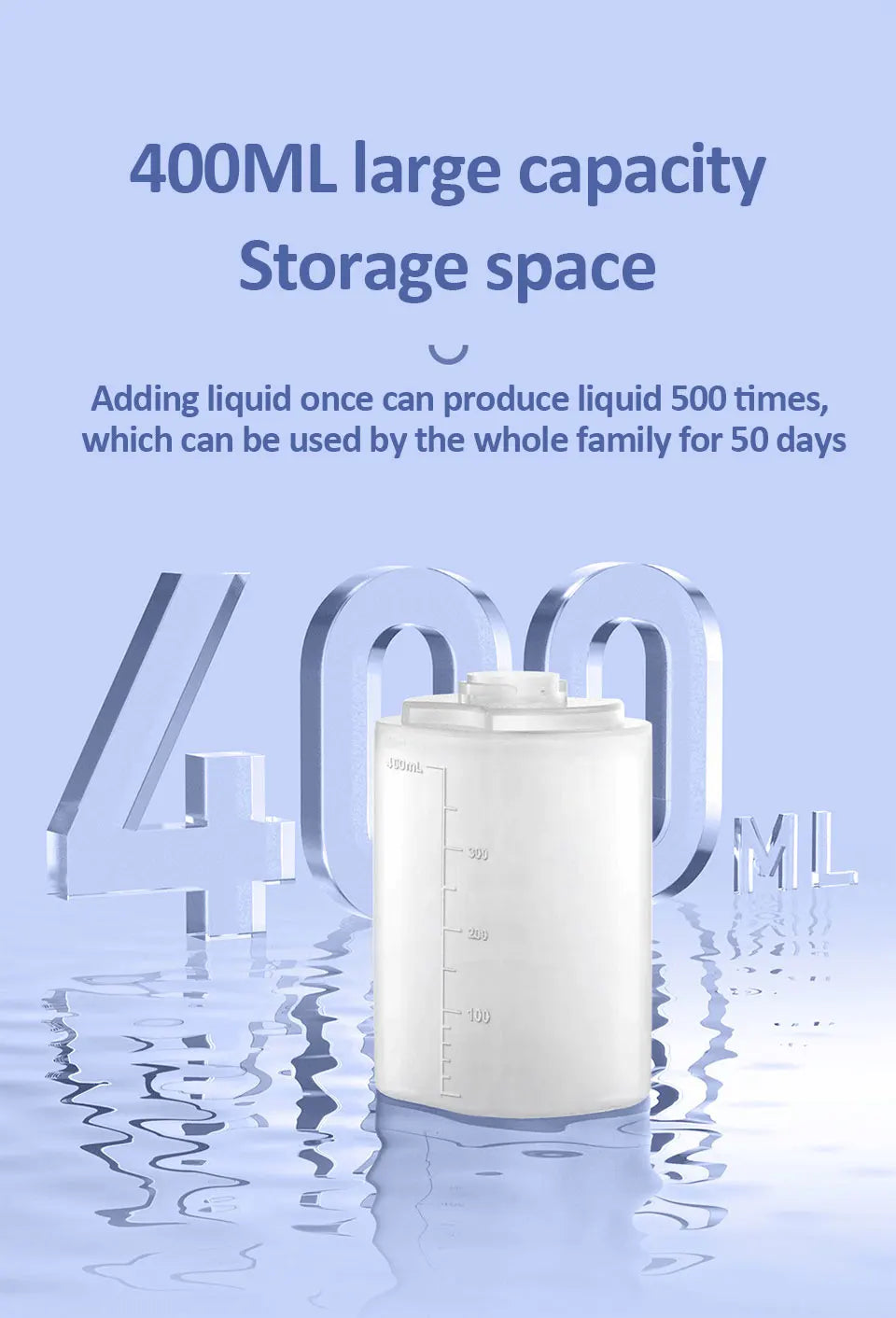 Automatic Foam Soap Dispensers 400ml 4-Gears Bathroom Smart Washing Hand Machine USB Rechargeable Touchless Hand Sanitizers