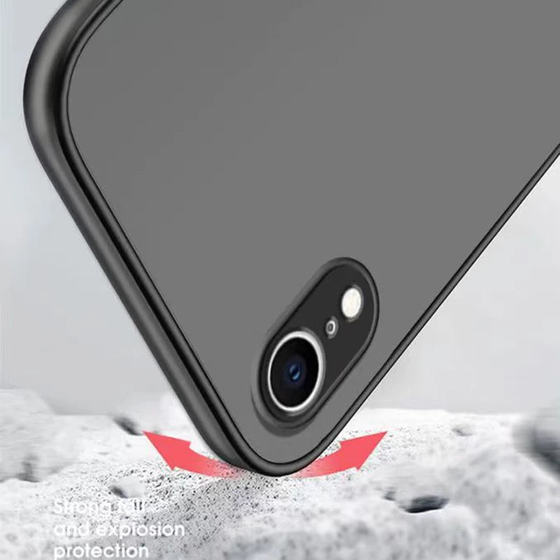 New Anti-drop TPU+PC Phone Case For iphone Xr Phone Case for iphone XR X r Xs Max 2 in 1 Frosted Fine Pore Skin Protection Cases