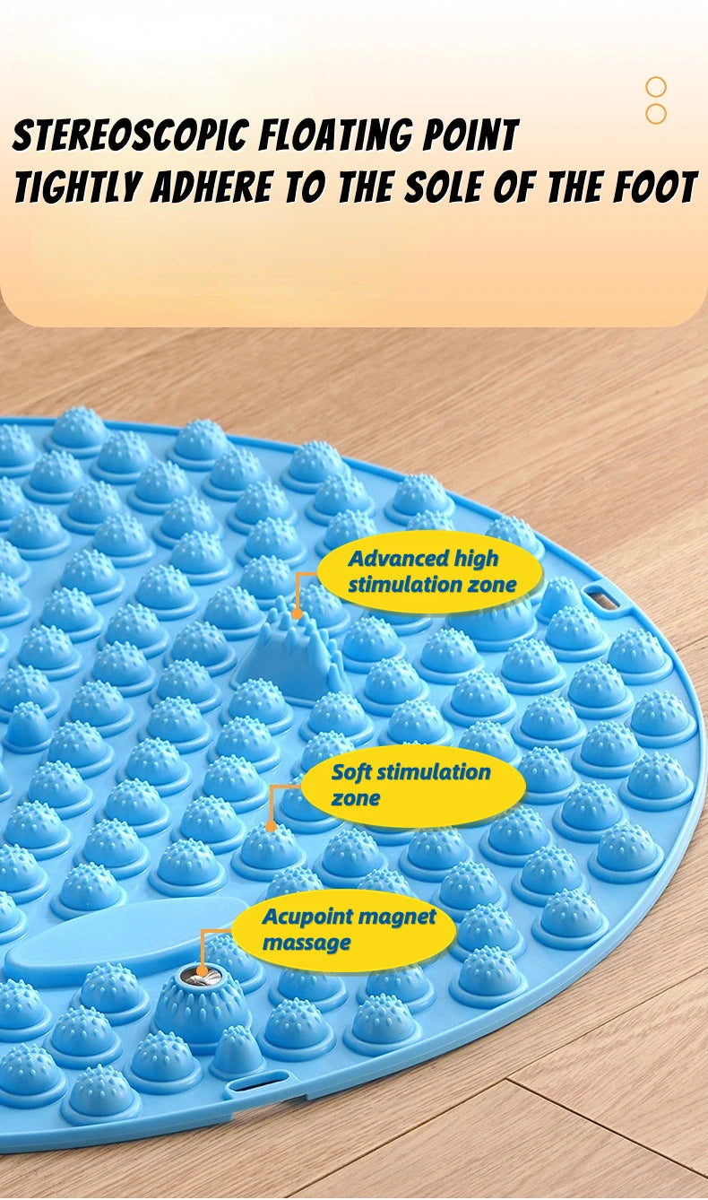 2025 New Finger Pressure Board Foot Massage Pad Foot Step Through The Meridian Jogging Massage Pad Fitness Pedal，New Year gifts