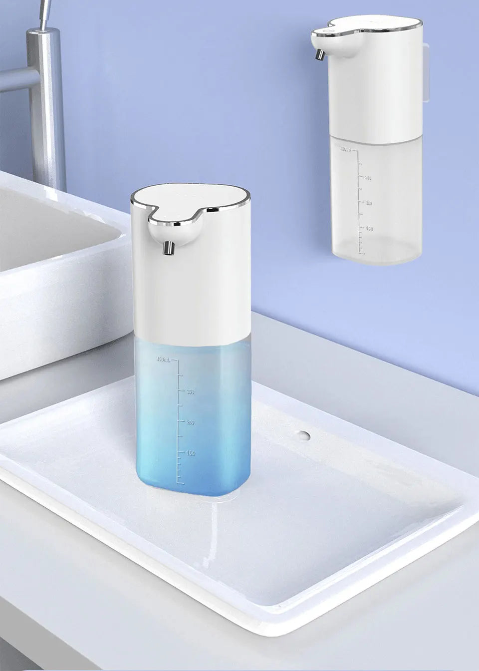 Automatic Foam Soap Dispensers 400ml 4-Gears Bathroom Smart Washing Hand Machine USB Rechargeable Touchless Hand Sanitizers