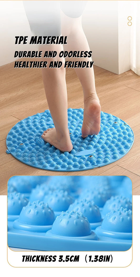 2025 New Finger Pressure Board Foot Massage Pad Foot Step Through The Meridian Jogging Massage Pad Fitness Pedal，New Year gifts