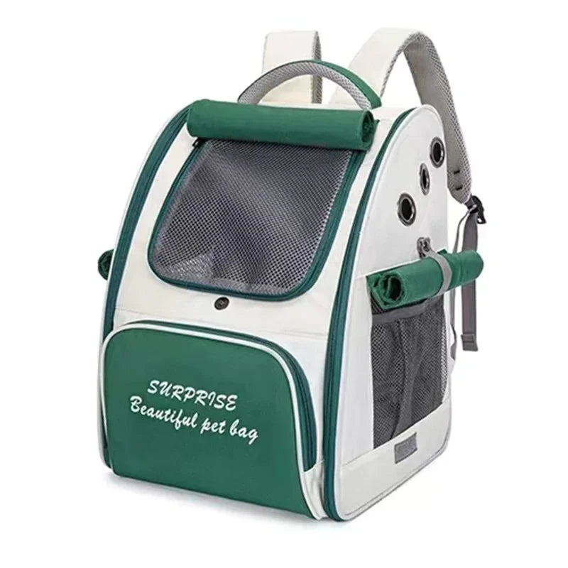 Pet Cat Carrier Bag Breathable Portable Cat Backpack Outdoor Small Dog Transport Carrying Bag Cat Backpack Carriers With Cushion
