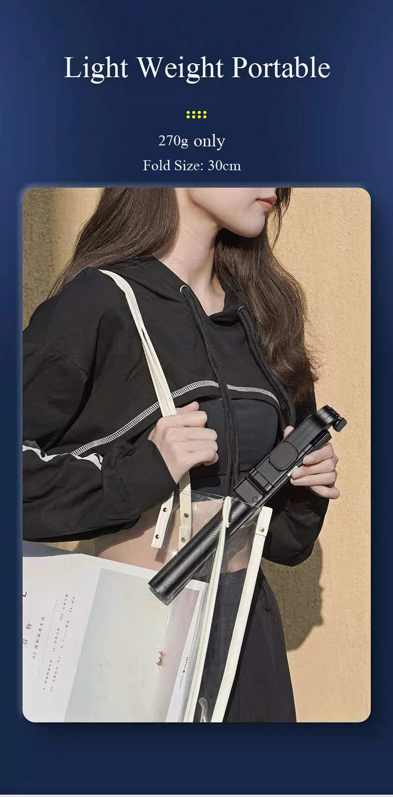 1.67M Long Extended Bluetooth Wireless Selfie Stick Live Broacast Stand Holder Tripod Foldable With Fill Light For Smartphones