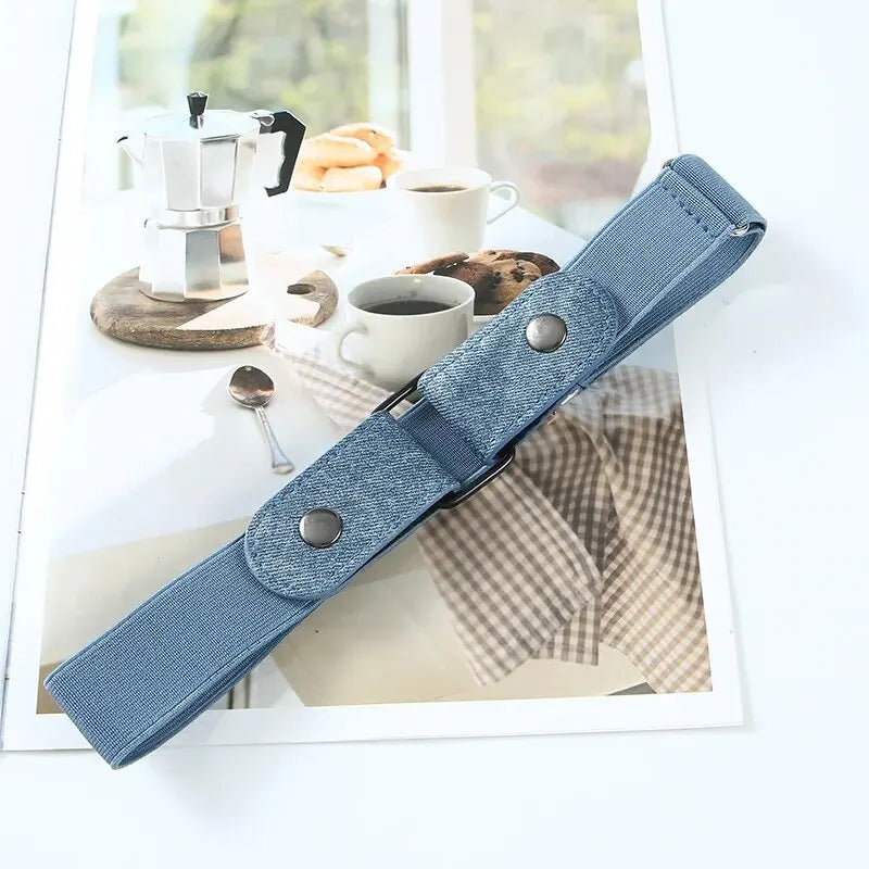 New Adjustable Stretch Elastic Waist Band Invisible Belt Buckle-Free Belts for Women Men Jean Pants Dress No Buckle Easy To Wear
