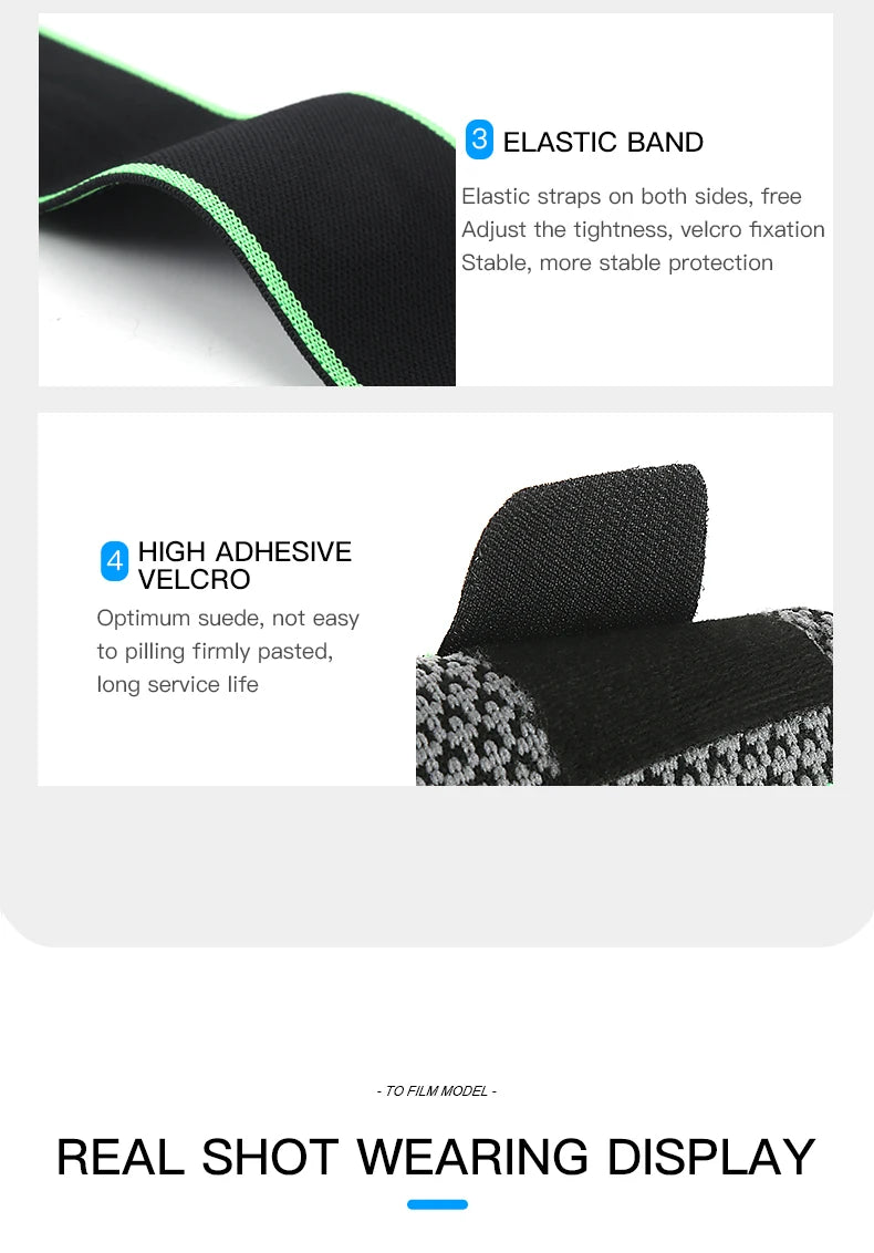 1 Piece SPorts Compression Kneepad Pressurized Elastic Knee Pads Support Fitness Gear for Running Basketball Protector