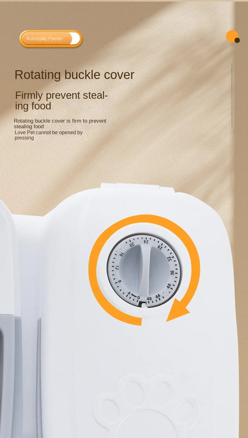 Dog Feeder Cat Automatic Feeding Water Bowl with Timer Pet Food Storage Dispenser  Container Pets Puppy Kitten Accessories