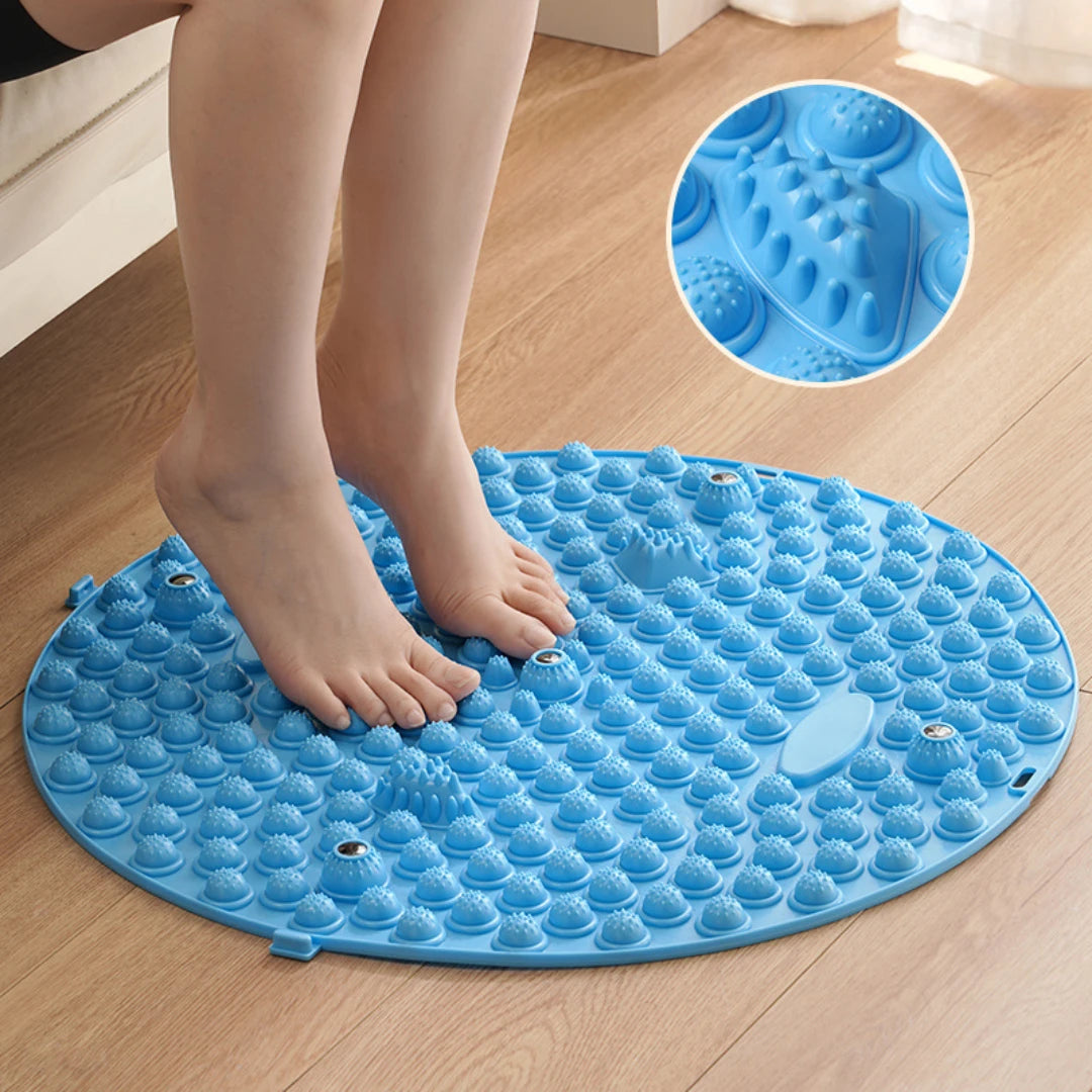 2025 New Finger Pressure Board Foot Massage Pad Foot Step Through The Meridian Jogging Massage Pad Fitness Pedal，New Year gifts