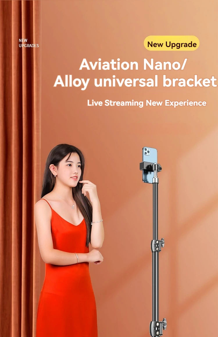 Portable Retractable Tripod Phone Stand With Adjustable Wireless Selfie Stick Foldable Phone Stand For IPhone, Xiaomi, Huawei