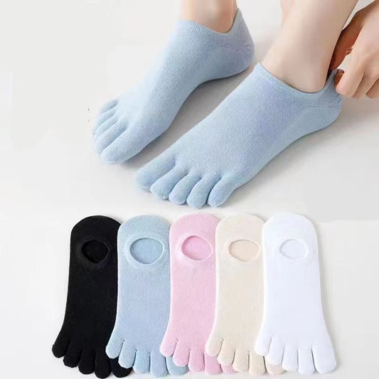 5 pairs of yoga toe socks for women, suitable for Pilates, ballet, dance, and barefoot