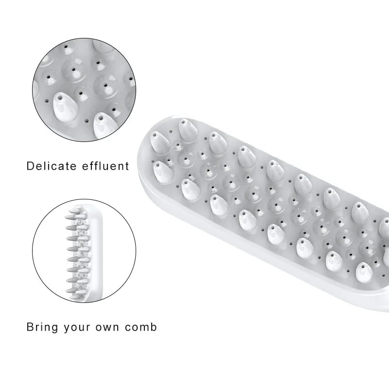 Pet Dog Cat Bath Brush 2-in-1 Pet SPA Massage Comb Soft Silicone Pet Shower Hair Grooming Cmob Dog Cleaning Tool Pet Supplies