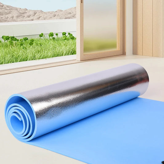 Waterproof Yoga Mat Aluminum Membrane Exercise Mat Thickened Camping Picnic Mat Portable Multifunction for Gym Workout