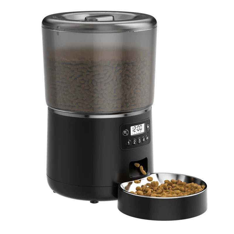 Pet Dog Automatic Feeder 4L Remote APP Timed Quantitative WIFI Intelligent Feeding Machine Cats & Dogs Universal Dog Accessories