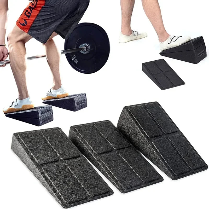 3pcs/set Squat Wedge Block Adjustable Non-Slip Squat Ramp Deadlift Wedge Calf Stretcher Slant Board Strength For Squat Deadlift