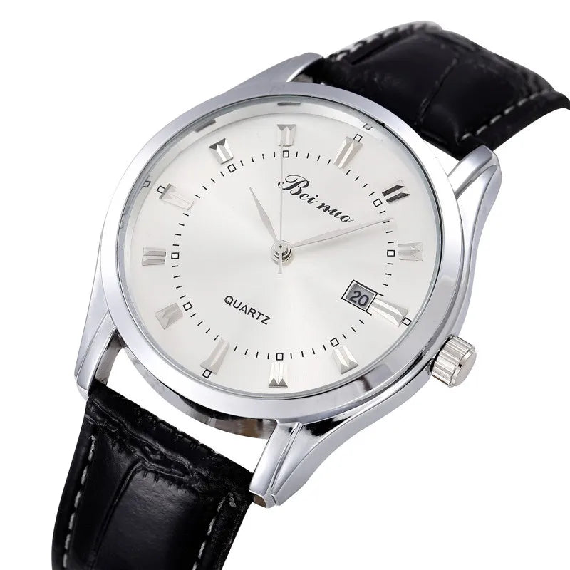 Men Watches Business Wrist Watch Luxury Leather Strap Analog Watches Quartz Wristwatches Clock Men Simple Watch Gifts for Men