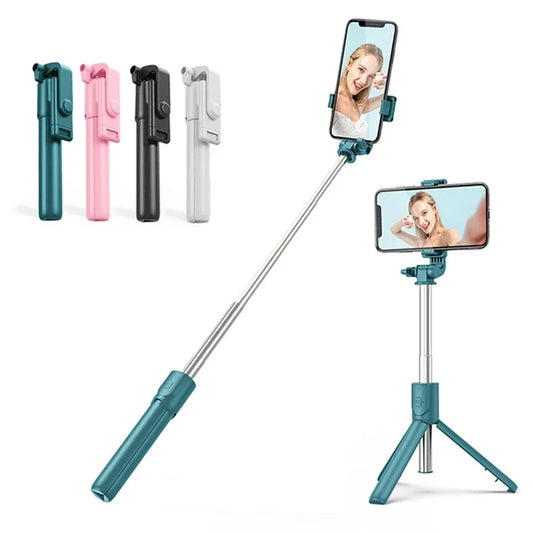 Wireless Selfie Stick Tripod Stand with Light Bluetooth Remote Extendable Tripod for iPhone Mobile Phone TikTok Live Streaming