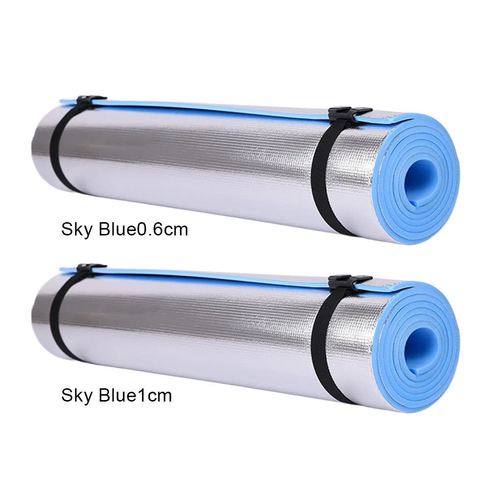 Waterproof Yoga Mat Aluminum Membrane Exercise Mat Thickened Camping Picnic Mat Portable Multifunction for Gym Workout