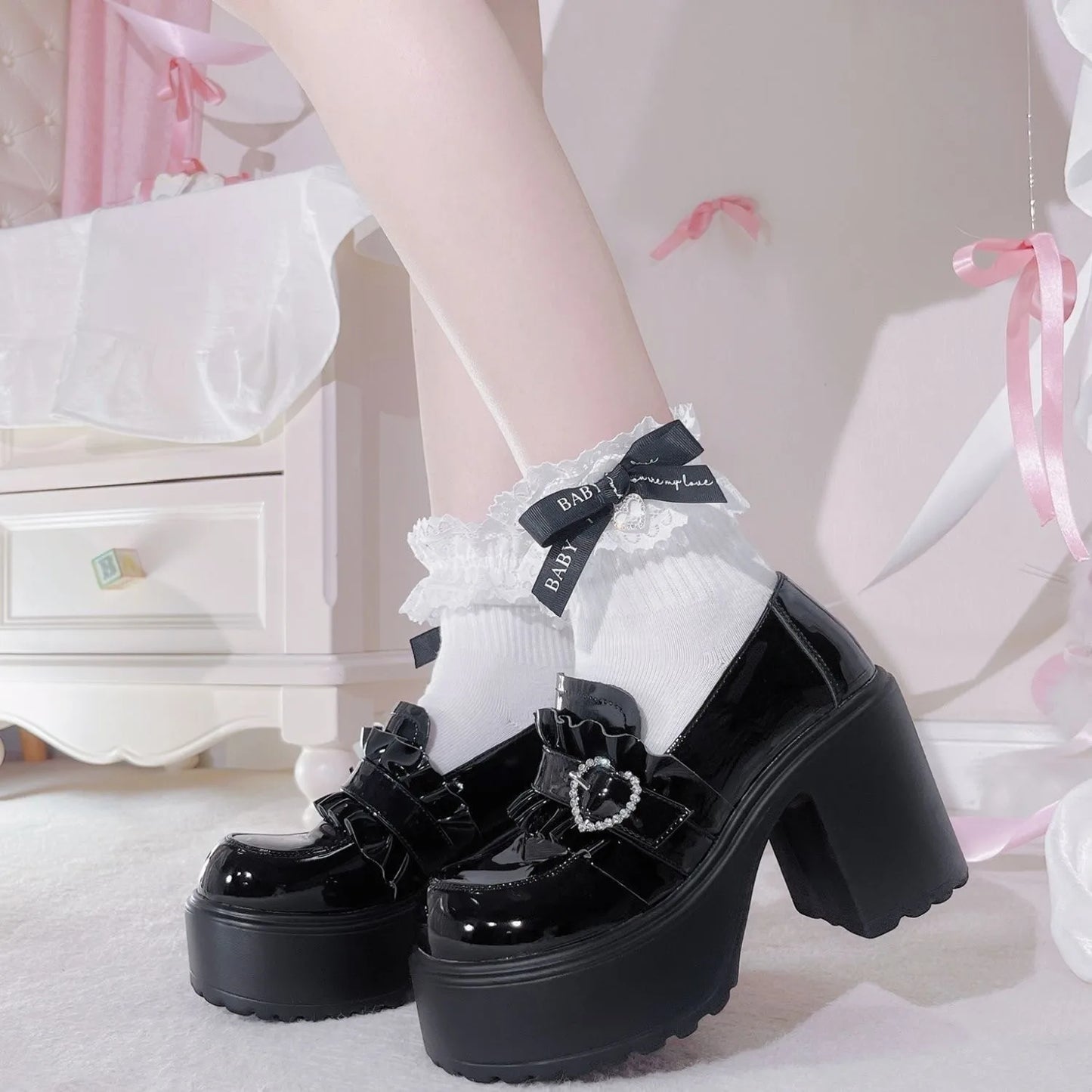 Thick Bottom Mary Jane Small Leather Shoes Women 2024 Autumn New Design Punk Lolita Shoes Women Fashion Versatile Loafers Casual