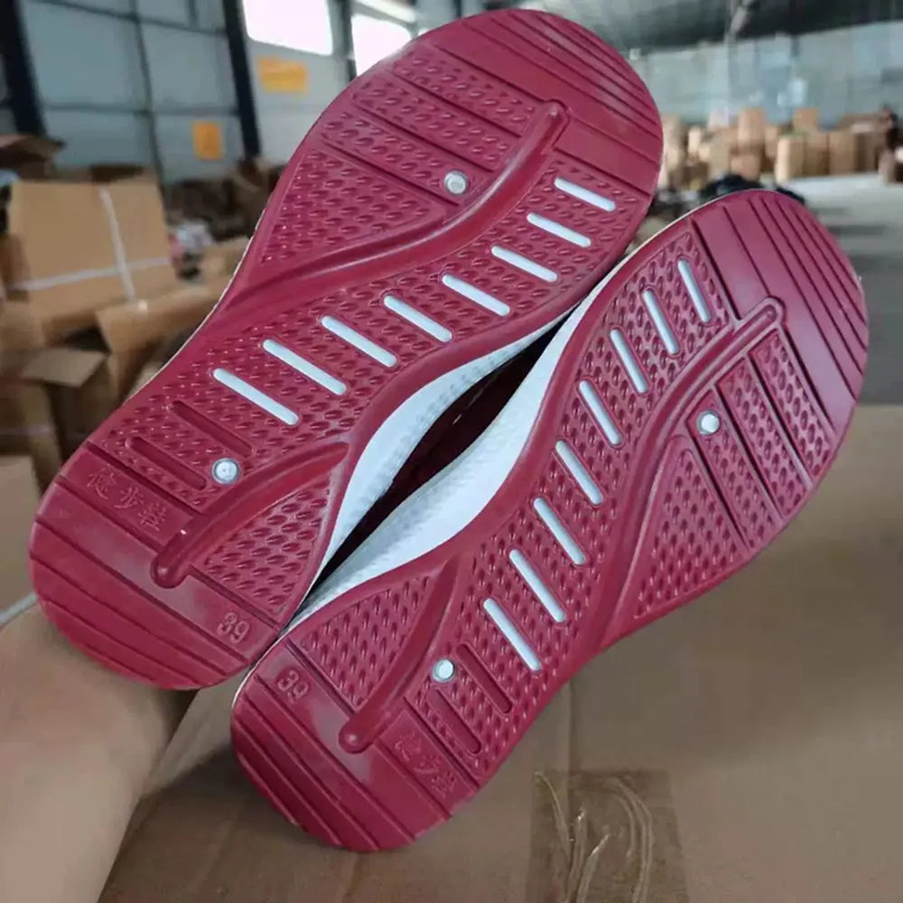 Fashionable Sports Shoes for Women, Thick and Breathable Soft Soled Mesh, Lightweight Casual Shoes, Trendy Coconut Shoes