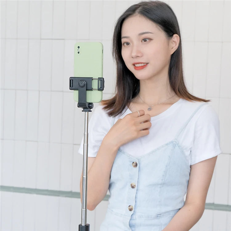 Wireless Selfie Stick Tripod Stand with Light Bluetooth Remote Extendable Tripod for iPhone Mobile Phone TikTok Live Streaming