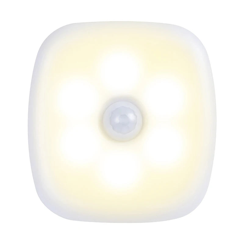 1/2pcs Wireless LED Night Light Motion Sensor EU Plug Children's Nights Light Night Lamp For Home Bedsides Table Bedroom Hallway
