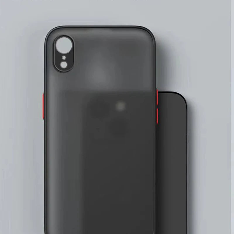 New Anti-drop TPU+PC Phone Case For iphone Xr Phone Case for iphone XR X r Xs Max 2 in 1 Frosted Fine Pore Skin Protection Cases